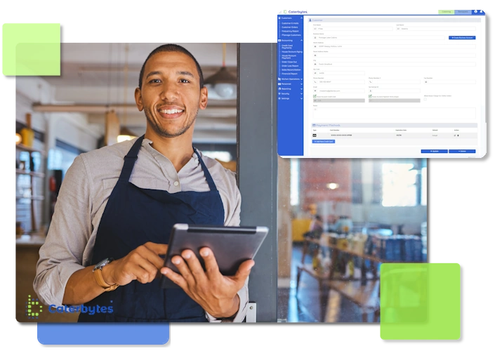 customer-management-revised Cutout of the customer management screen of caterbytes